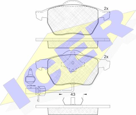 Icer 181331-203 - Kit pastiglie freno, Freno a disco autozon.pro