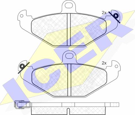 Icer 181379 - Kit pastiglie freno, Freno a disco autozon.pro