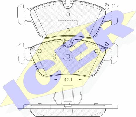 Icer 181295 - Kit pastiglie freno, Freno a disco autozon.pro