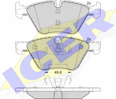 Icer 181795 - Kit pastiglie freno, Freno a disco autozon.pro