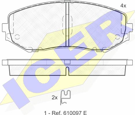 Icer 181747 - Kit pastiglie freno, Freno a disco autozon.pro