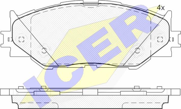 Icer 181750 - Kit pastiglie freno, Freno a disco autozon.pro