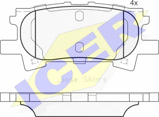 Icer 181751 - Kit pastiglie freno, Freno a disco autozon.pro