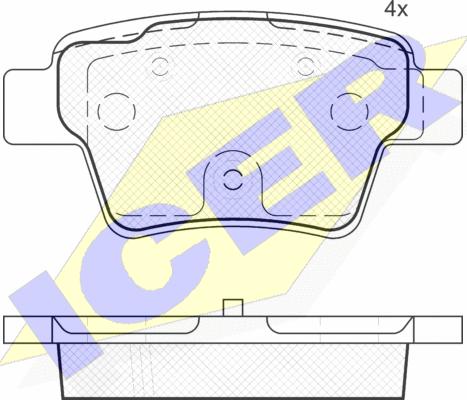 Icer 181765 - Kit pastiglie freno, Freno a disco autozon.pro