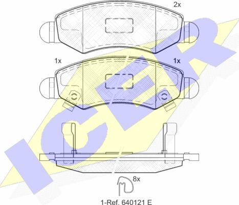 Icer 181731 - Kit pastiglie freno, Freno a disco autozon.pro