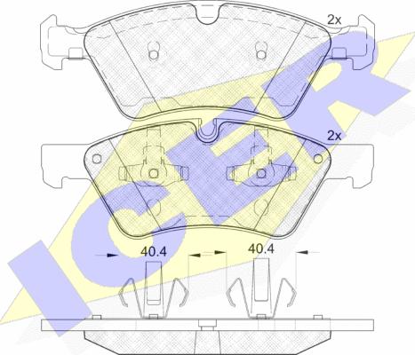 Icer 181771 - Kit pastiglie freno, Freno a disco autozon.pro