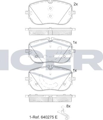 Icer 182432-208 - Kit pastiglie freno, Freno a disco autozon.pro