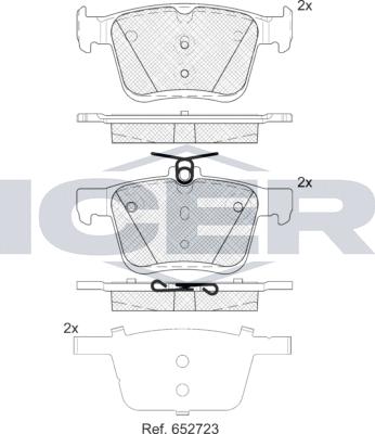 Icer 182099-203 - Kit pastiglie freno, Freno a disco autozon.pro