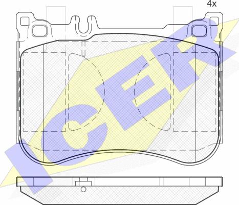 Icer 182080 - Kit pastiglie freno, Freno a disco autozon.pro