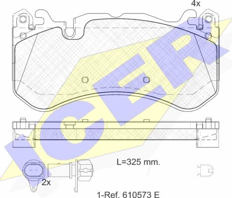 Icer 182079-203 - Kit pastiglie freno, Freno a disco autozon.pro