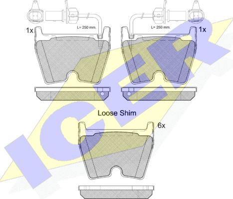 Icer 182113-202 - Kit pastiglie freno, Freno a disco autozon.pro