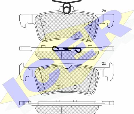 Icer 182174-200 - Kit pastiglie freno, Freno a disco autozon.pro