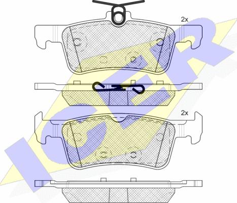 Icer 182174-208 - Kit pastiglie freno, Freno a disco autozon.pro