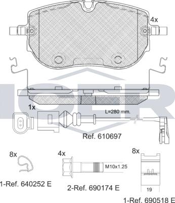 Icer 182394 - Kit pastiglie freno, Freno a disco autozon.pro