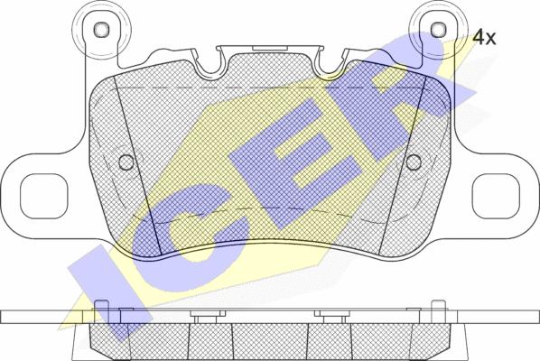 Icer 182348-208 - Kit pastiglie freno, Freno a disco autozon.pro