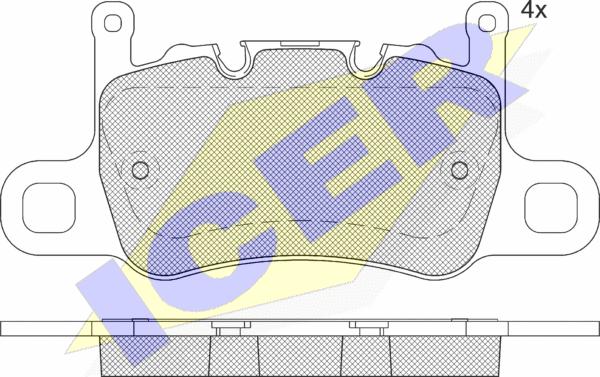 Icer 182348 - Kit pastiglie freno, Freno a disco autozon.pro