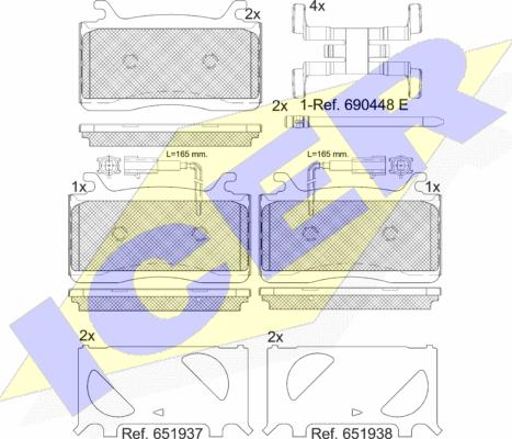 Icer 182310 - Kit pastiglie freno, Freno a disco autozon.pro