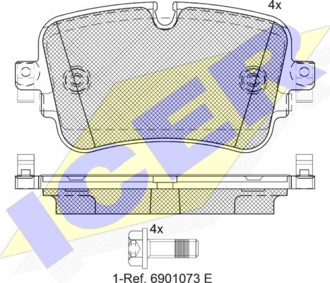 Icer 182248 - Kit pastiglie freno, Freno a disco autozon.pro