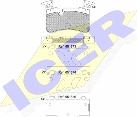 Icer 182209 - Kit pastiglie freno, Freno a disco autozon.pro