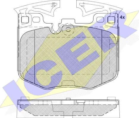 Icer 182280 - Kit pastiglie freno, Freno a disco autozon.pro