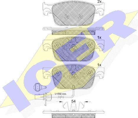 Icer 182270 - Kit pastiglie freno, Freno a disco autozon.pro