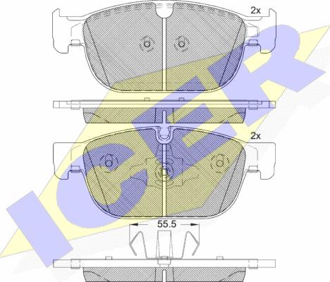 Icer 182272 - Kit pastiglie freno, Freno a disco autozon.pro