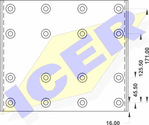 Icer 21 9932 00 - Kit materiale d'attrito, Freno a tamburo autozon.pro