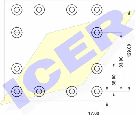 Icer 21 9177 00 - Kit materiale d'attrito, Freno a tamburo autozon.pro