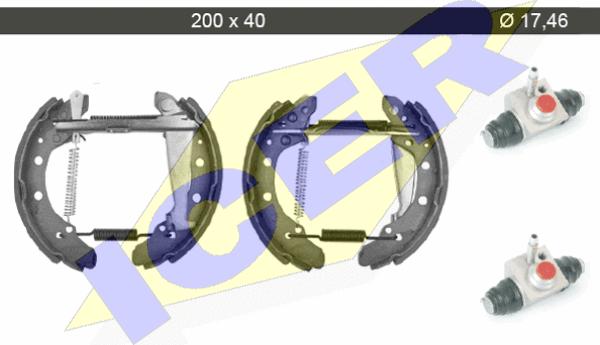 Icer 79KT0099 C - Kit ganasce freno autozon.pro