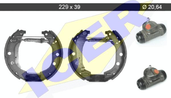 Icer 79KT0044 C - Kit ganasce freno autozon.pro