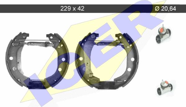 Icer 79KT0045 C - Kit ganasce freno autozon.pro