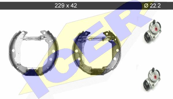 Icer 79KT0048 C - Kit ganasce freno autozon.pro