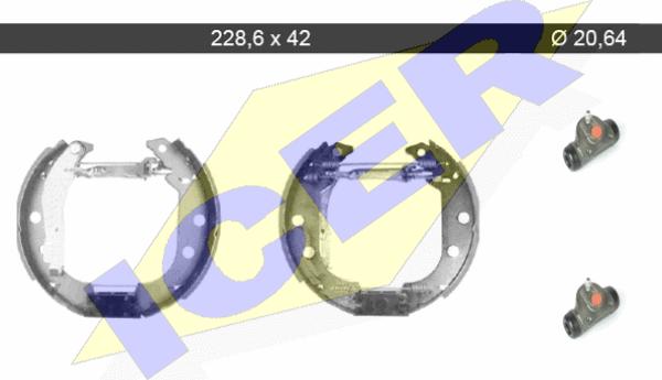 Icer 79KT0052 C - Kit ganasce freno autozon.pro