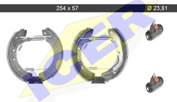 Icer 79KT0019 C - Kit ganasce freno autozon.pro