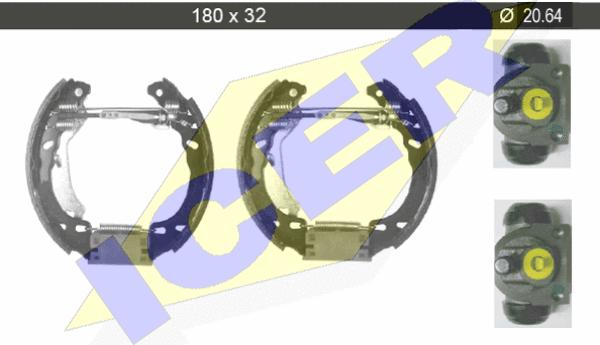 Icer 79KT0010 C - Kit ganasce freno autozon.pro