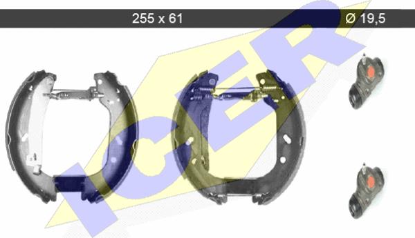 Icer 79KT0018 C - Kit ganasce freno autozon.pro