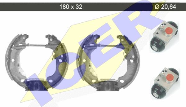 Icer 79KT0013 C - Kit ganasce freno autozon.pro