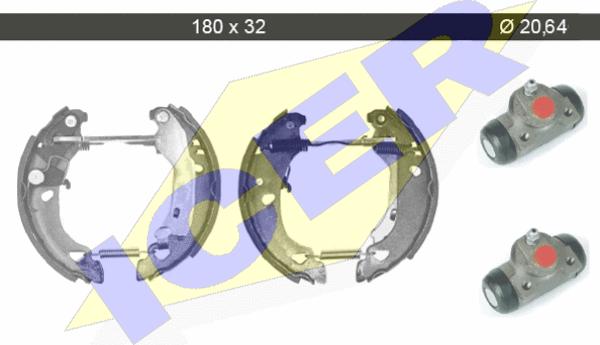 Icer 79KT0012 C - Kit ganasce freno autozon.pro