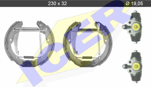 Icer 79KT0089 C - Kit ganasce freno autozon.pro