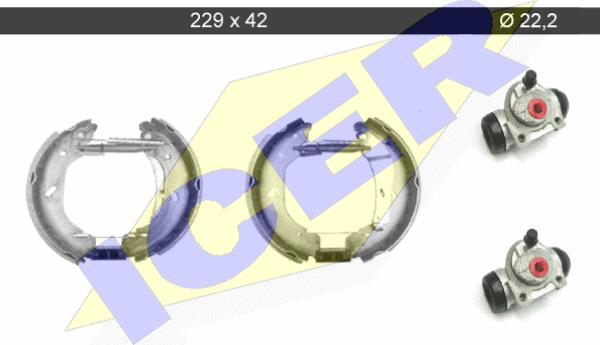 Icer 79KT0086 C - Kit ganasce freno autozon.pro