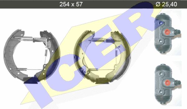 Icer 79KT0081 C - Kit ganasce freno autozon.pro