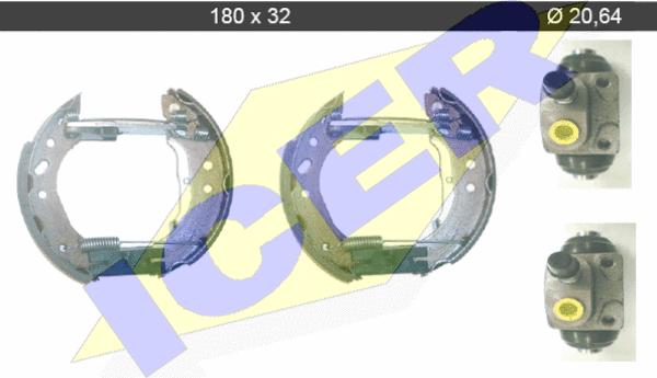 Icer 79KT0031 C - Kit ganasce freno autozon.pro