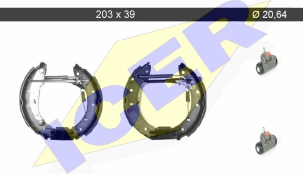 Icer 79KT0104 C - Kit ganasce freno autozon.pro