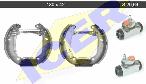 Icer 79KT0103 C - Kit ganasce freno autozon.pro