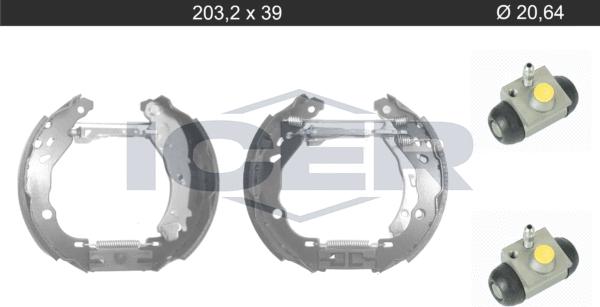 Icer 79KT0116 C - Kit ganasce freno autozon.pro