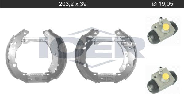 Icer 79KT0117 C - Kit ganasce freno autozon.pro