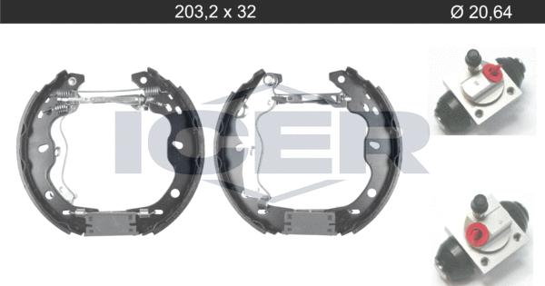 Icer 79KT0121 C - Kit ganasce freno autozon.pro