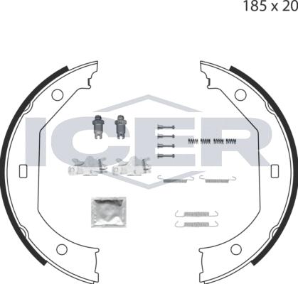 Icer 79PB4004 C - Kit ganasce, Freno stazionamento autozon.pro