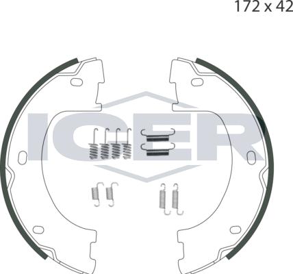 Icer 79PB4010 C - Kit ganasce, Freno stazionamento autozon.pro