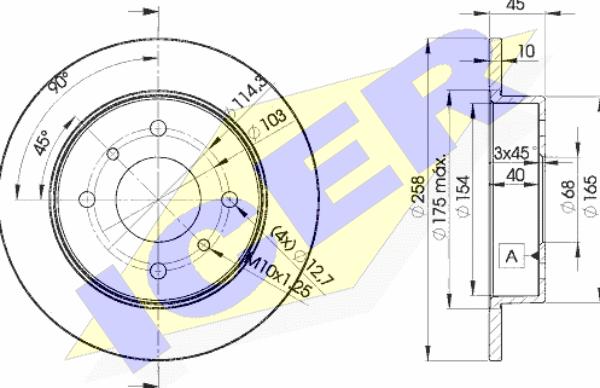 Icer 78BD9901-2 - Discofreno autozon.pro